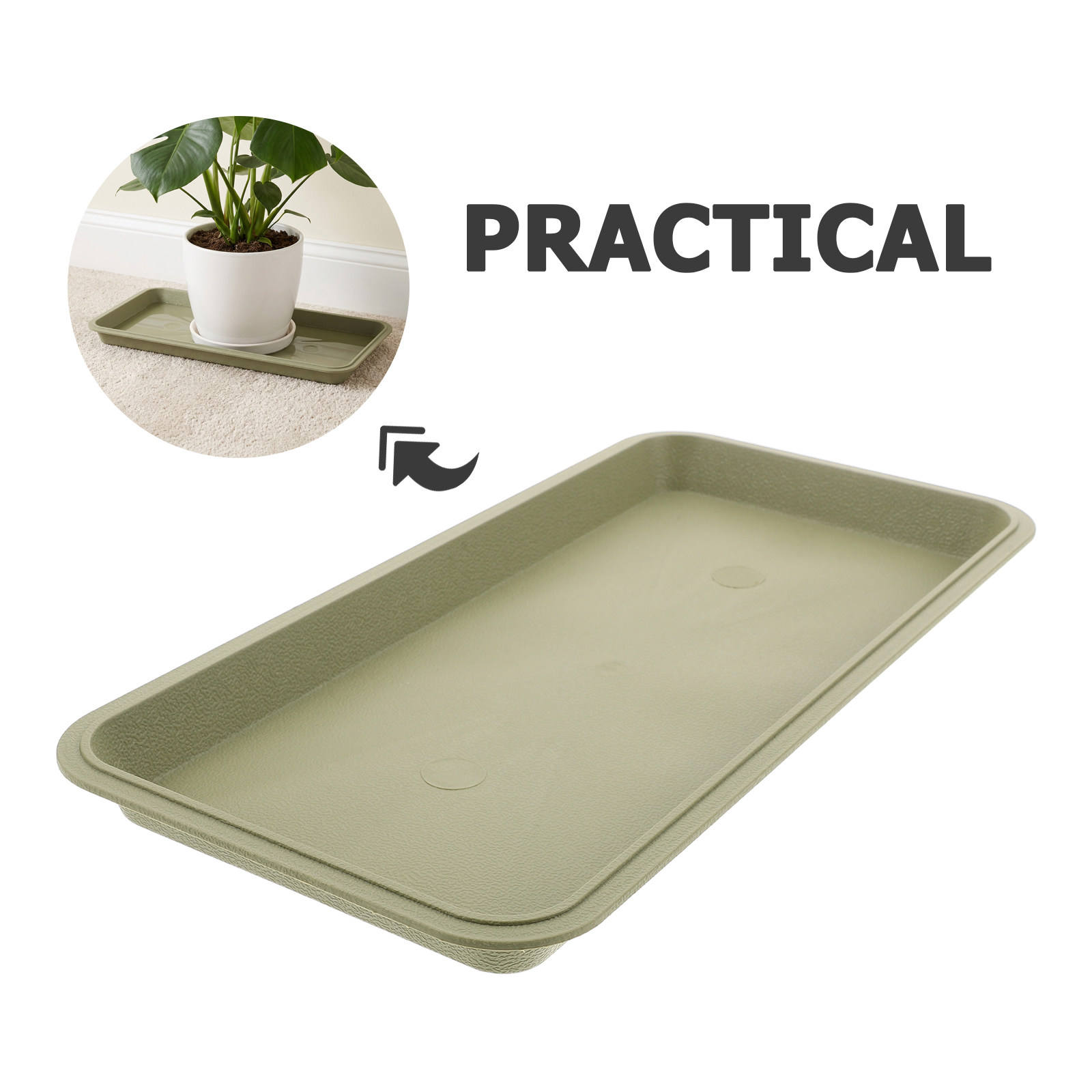 29,5x14,5 cm Dikdörtgen Saksı  - Drip Tray Saucer incelemesi ve fiyatı